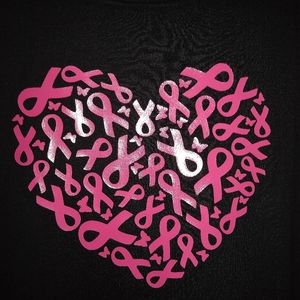 Breast cancer awareness heart t-shirt